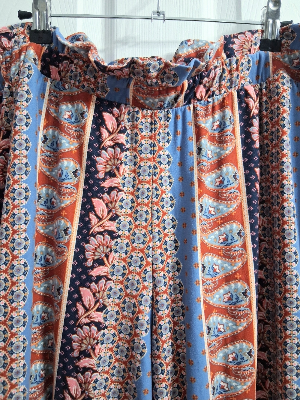 Pink Republic Boho Pants Botanical Pattern Soft Comfy XL - Picture 2 of 13
